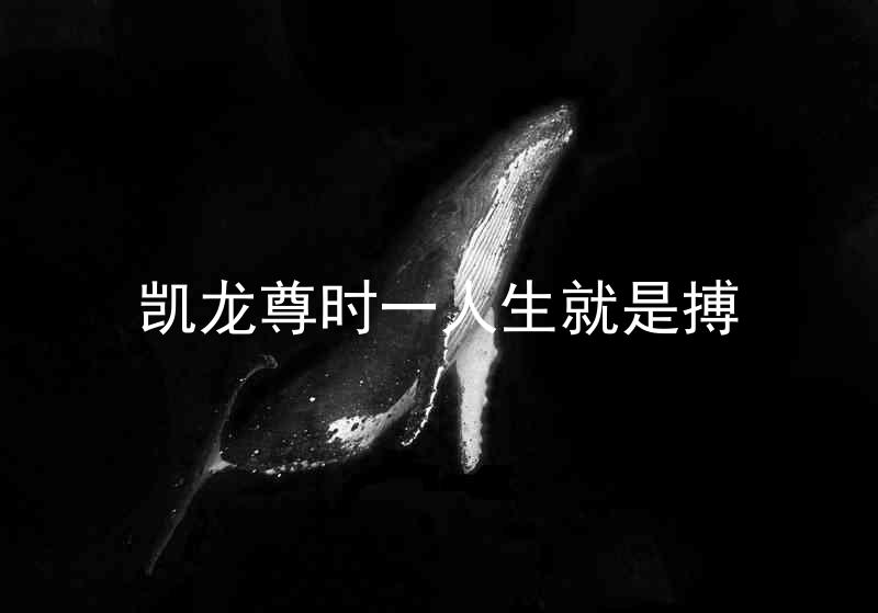 凯龙尊时一人生就是搏